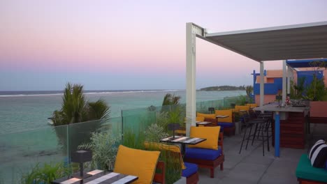 palmar beach rooftop bar at sunset