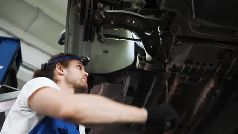 mechanic in the workshop