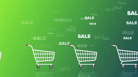 fondo del carrito de compras resumen limpio, simple y brillante animación de fondo. hermoso diseño de movimiento. los conceptos de negocios, finanzas, tecnología, futurista, internet, datos, compras, velocidad, tienda, web, móvil, sin costuras, loopable