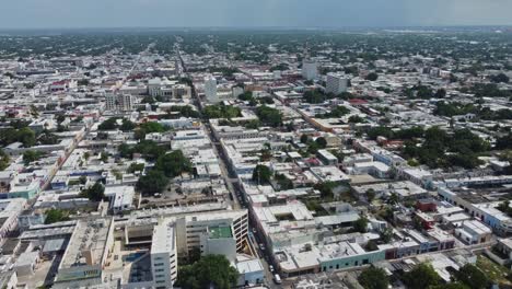 a beautiful view of white city located right next to mérida’s cathedral in merida, mexico