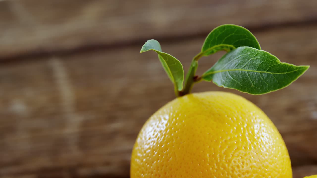 Sweet lime with leaves