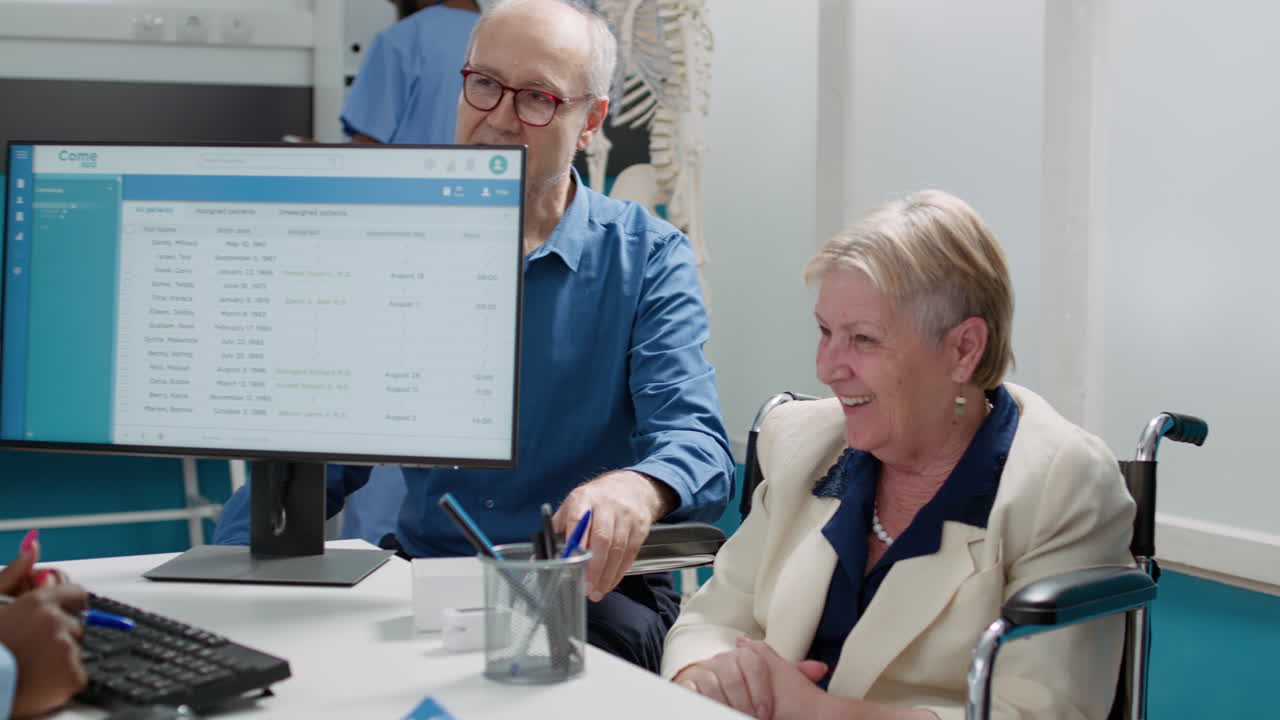 Doctor Consulting with Elderly Patients
