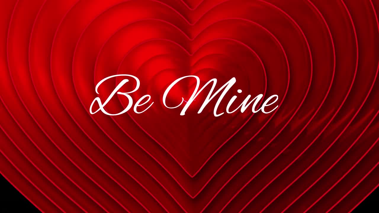 검은 바탕에 심장이 나타나는 내 텍스트가 될 것입니다.