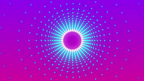 abstract circular dots  tunnel motion background 4k