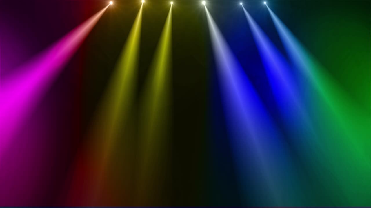 rainbow spot light stage loop animation
