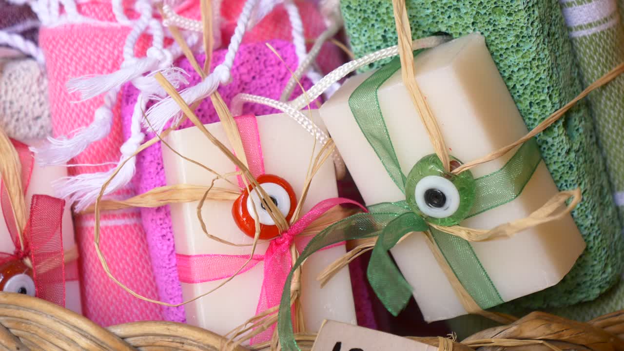 터키 손으로 만든 비누와 악의 눈의 마법