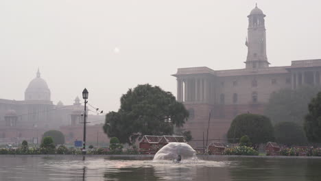 4k-Aufnahmen-Des-Indischen-Präsidentenhauses-In-Neu-Delhi