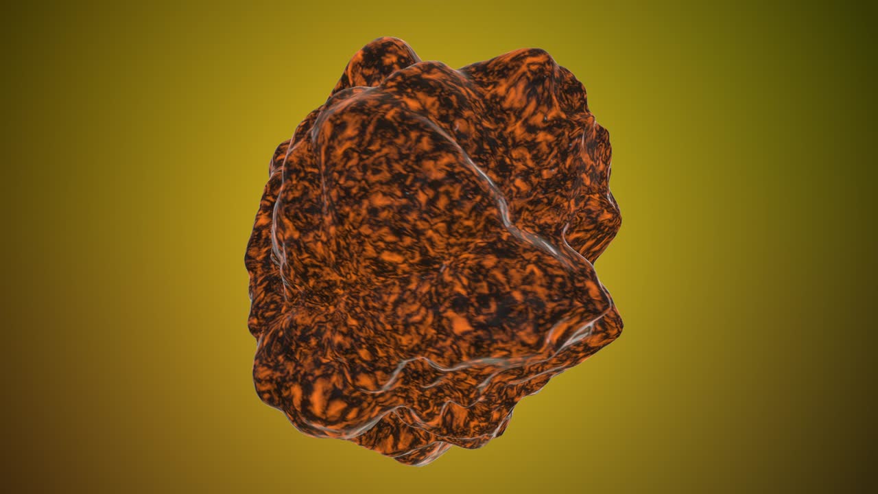 은 오렌지색 유기 모양