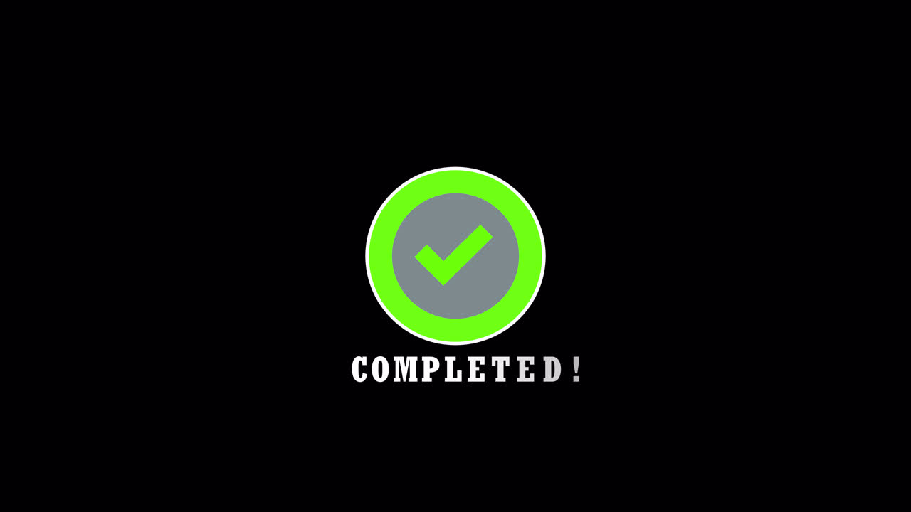 Animated Downloading Progress and Completion Indicator