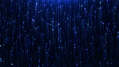 glamorous blue shine line and particles on a black background