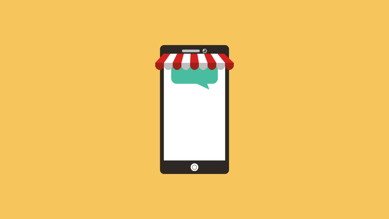 animazione di cyber lunedì con smartphone