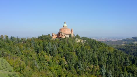 sanctuary of the madonna di san luca, bologna, emilia-romagna, italy, october 2021