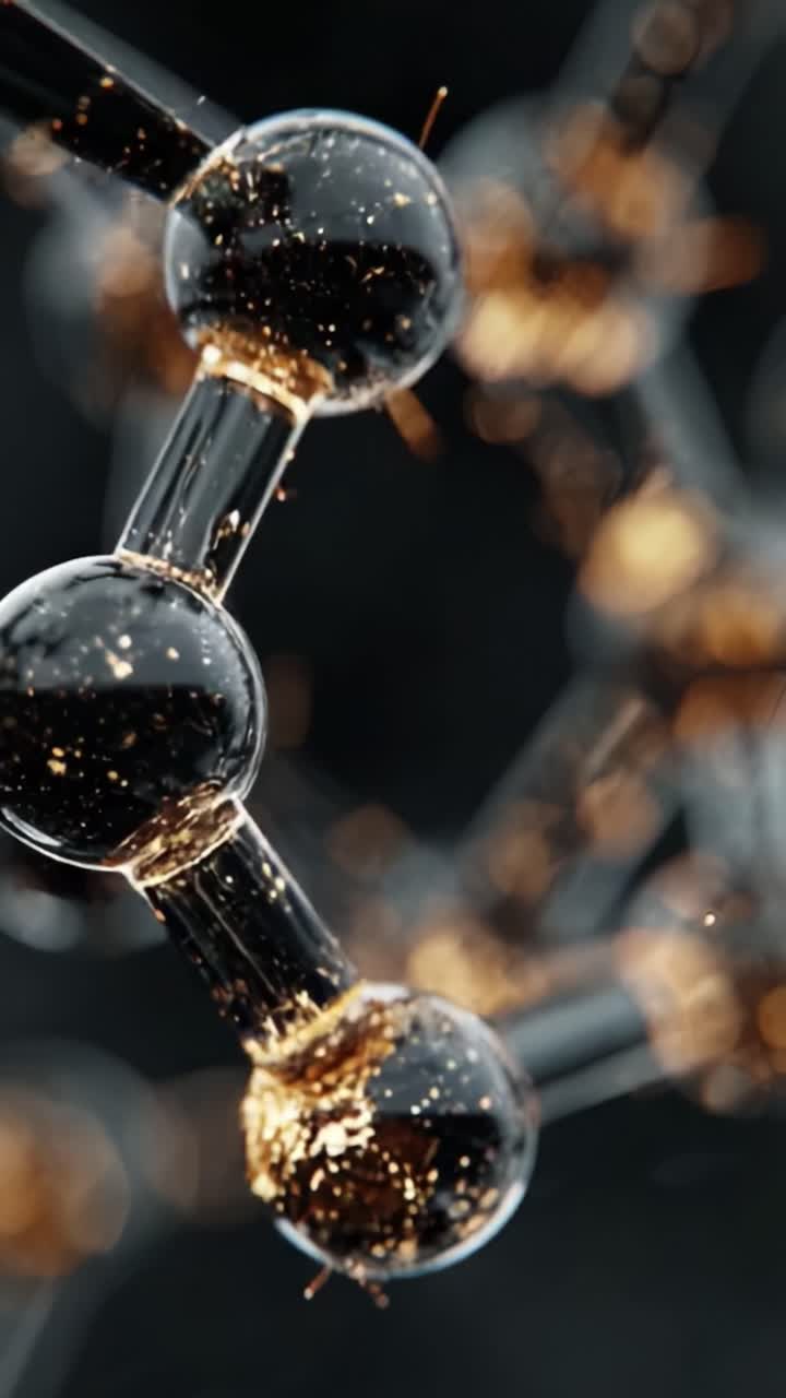 A Stunning Close-Up View of Molecular Structure, Highlighting Intricate ...