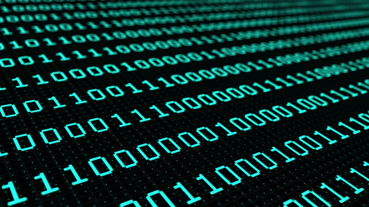 datos digitales futuristas código binario pantalla de color verde. fondo abstracto digital. tecnología cibernética