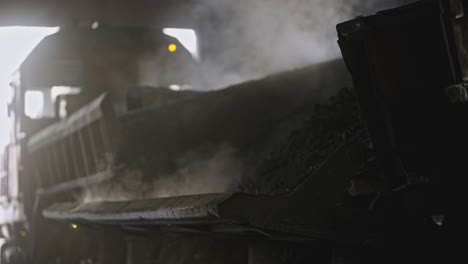coal loading truck