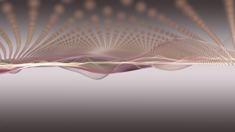 animación fantástica con objeto de onda de partículas en cámara lenta y espacio para texto, 4096x2304 bucle 4k