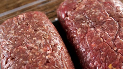 minced meat in plastic container