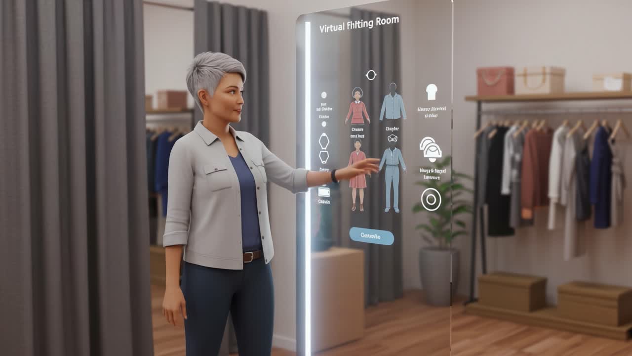 Exploring the Future of Fashion Technology: A Virtual Fitting Room Experience Showcasing Interactive Features and Personalized Clothing Selection