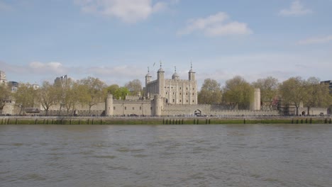 View-Of-Skyline-And-Tower-Of-London-From-Tourist-Boat-On-River-Thames-2