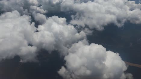 view of the white cloud airplane cabin ultra hd