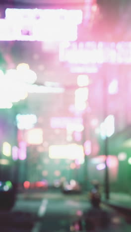 blurred night city lights