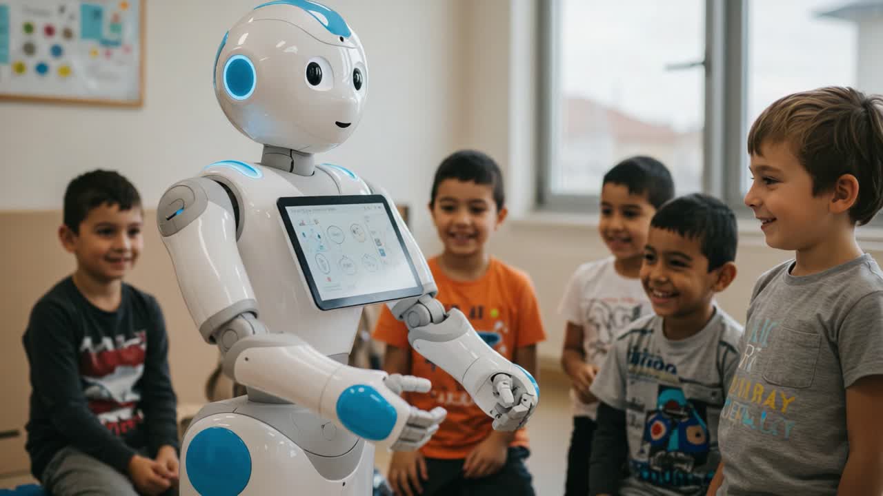 Engaging Children with a Robot: Enrichment through Technology for Learning and Interaction in a Classroom Setting
