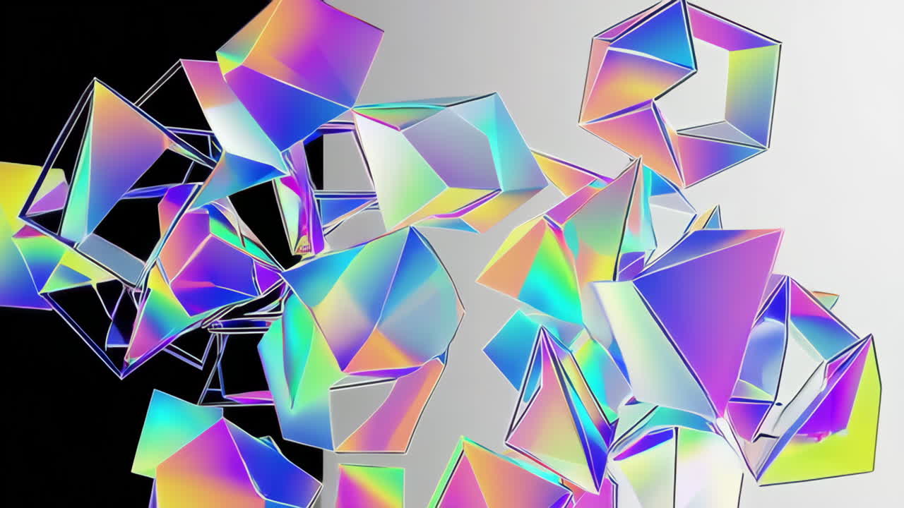 홀로그래픽 기하학적 모양