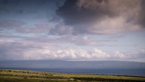 clouds timelapse over maui hawaii