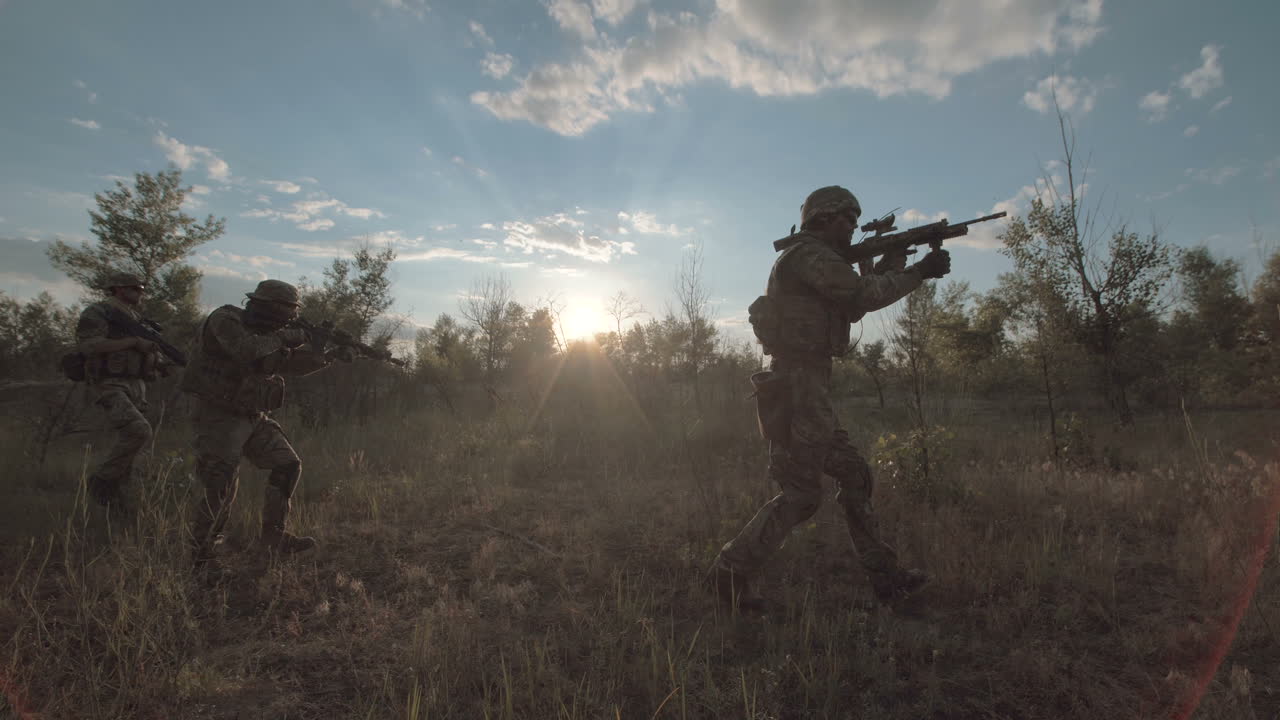 Military Training Exercise in the Forest
