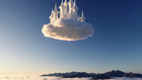 floating cloud castle