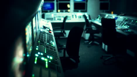 equipment of empty central control room