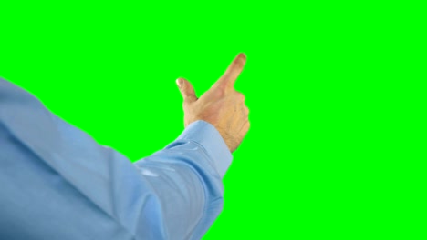 la mano de un hombre tocando la pantalla digital 4k