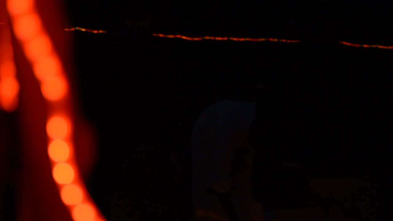 Egytian people making food in the desert at night!