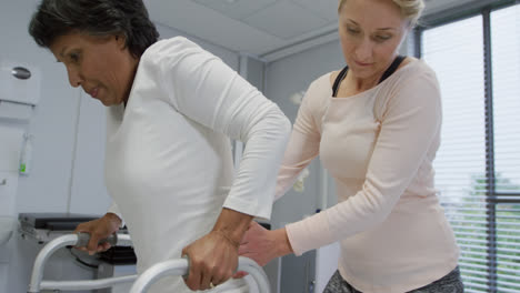 physiotherapy session at a hospital