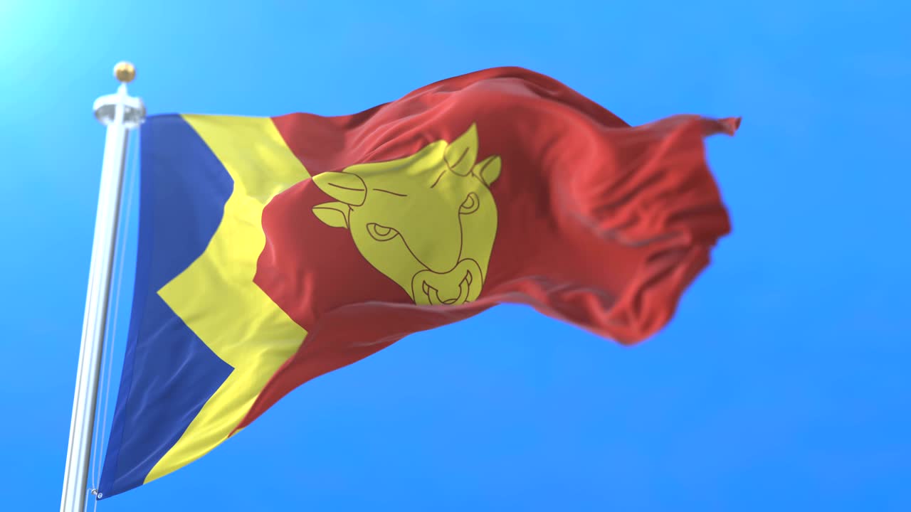 bandera de la ciudad inglesa de birmingham en el reino unido.