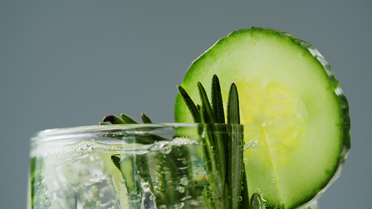 Cucumber Rosemary Gin and Tonic