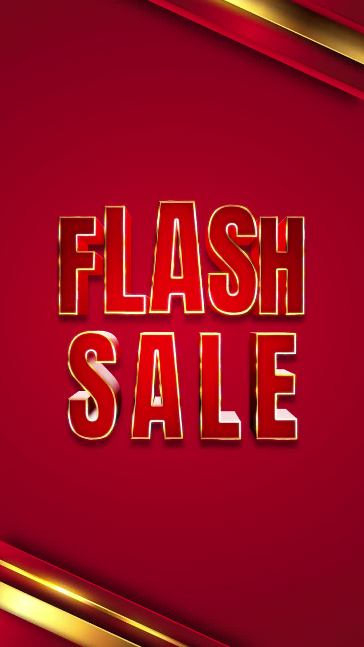 Banner de promoción de venta flash