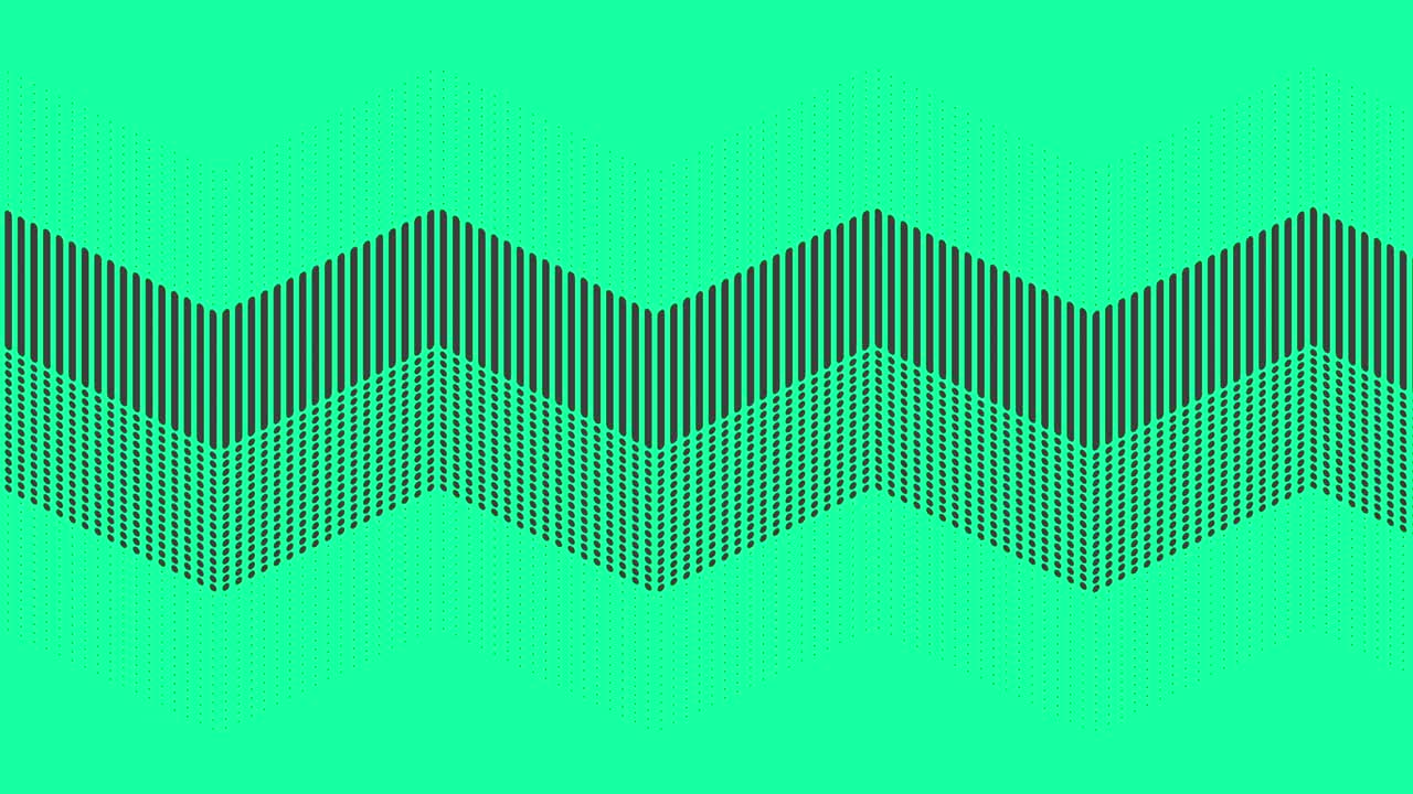 patrón gráfico abstracto de 4k animación en movimiento bucle sin costuras - verde