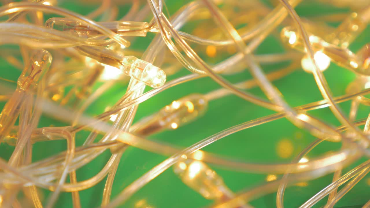 Background Christmas sparkles on green screen