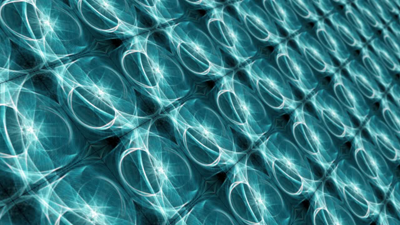 4k 3d renderización de ciencia ficción abstracta fondo de bucle sin costuras. malla de alambre de espectro azul-verde patrón cuadrado de bucle orgánico animación pantalla fluorescente led para concepto de tecnología de ciencia abstracta.