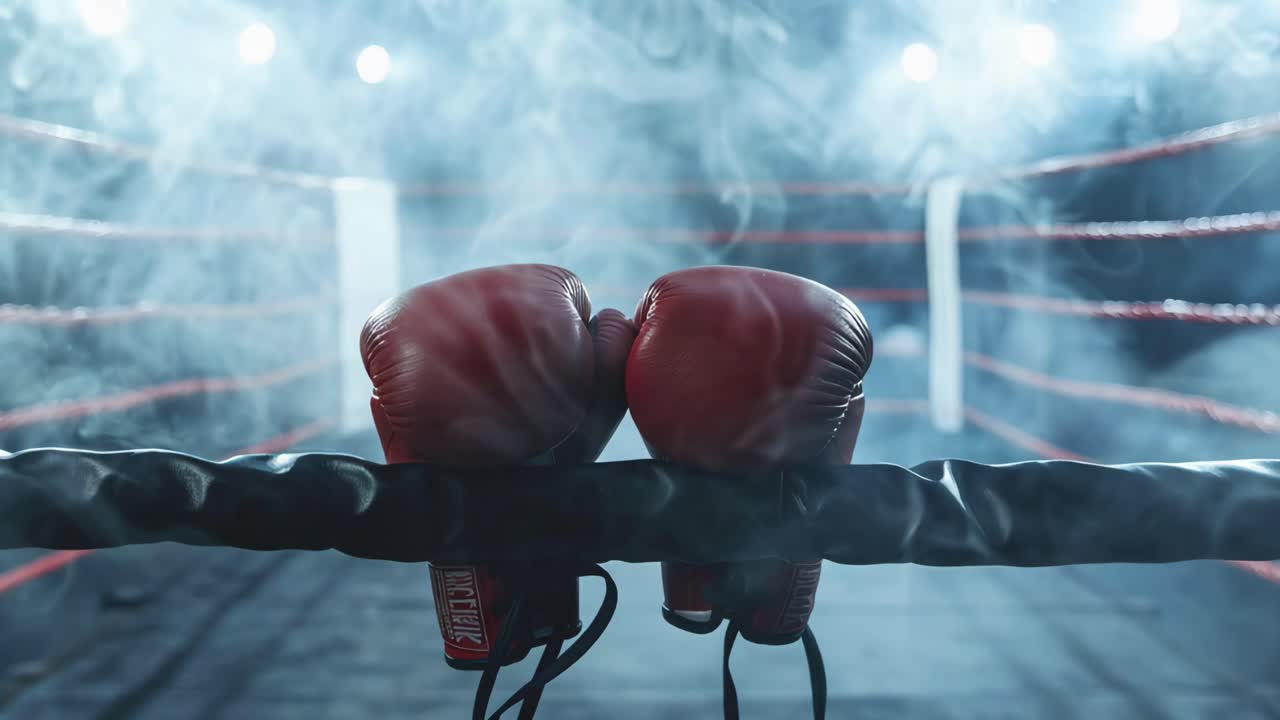 Boxing Gloves in the Ring