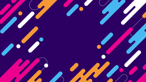 gráfico de movimiento de diseño plano de fondo abstracto