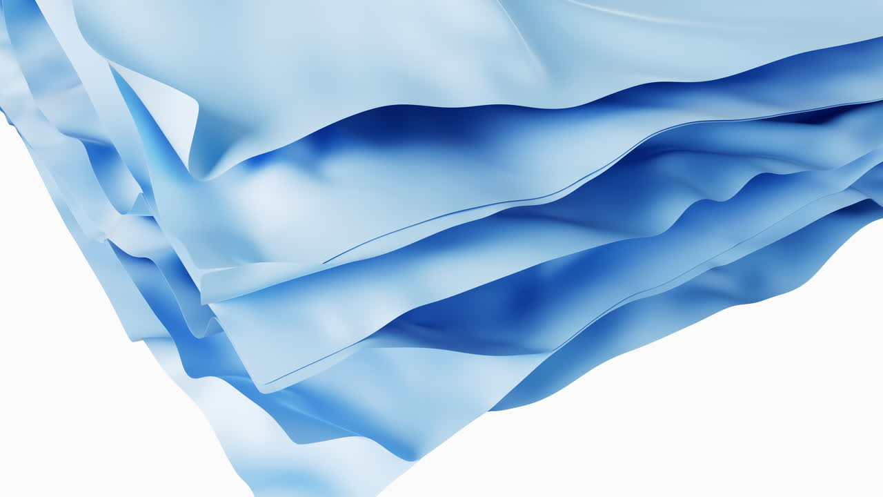 흐르는 파동 다층 배경, 3d 렌더링