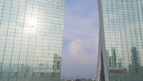 modern skyscrapers with city views