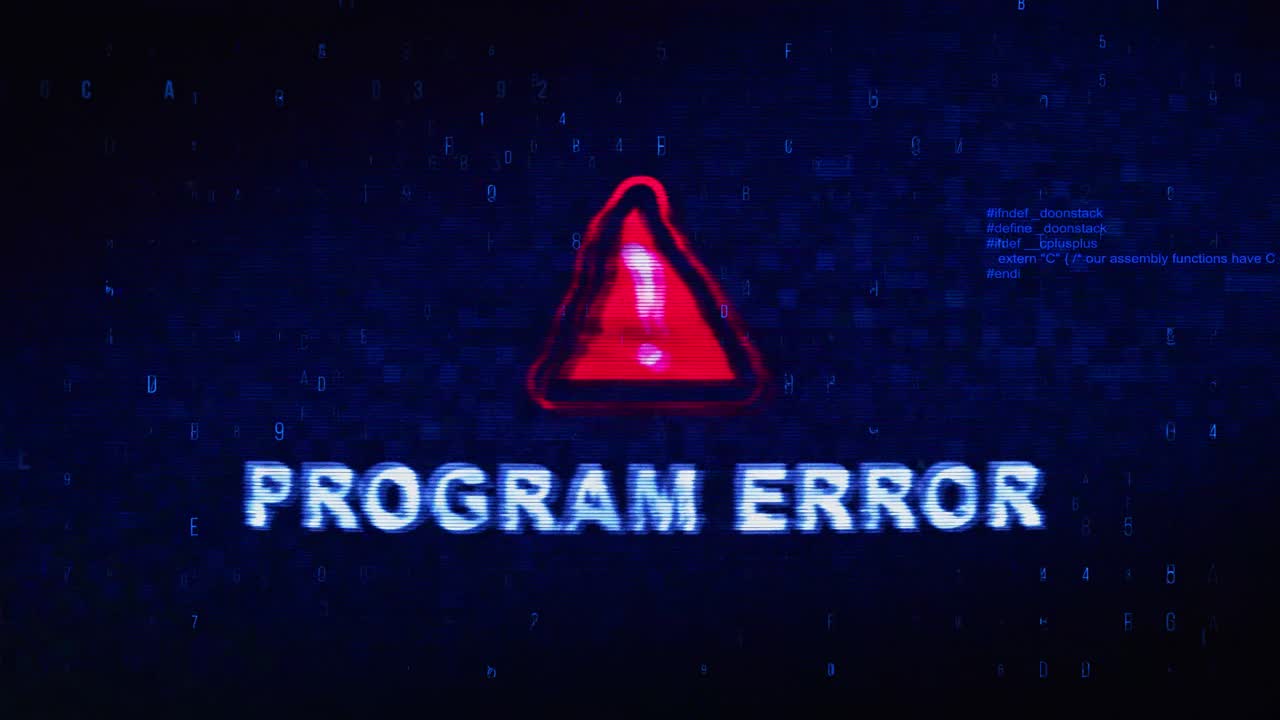 Program Error - Digital Glitch Image