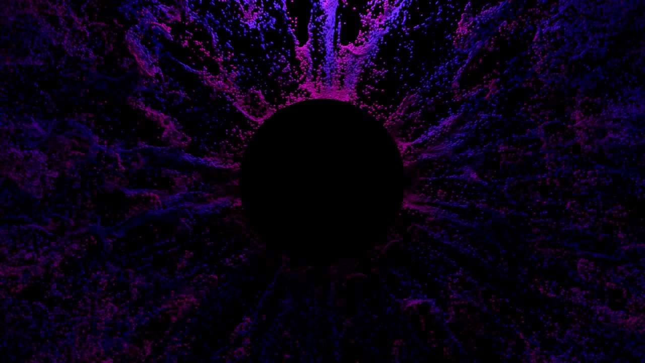 simulación de polvo de pintura de 4k cgi.