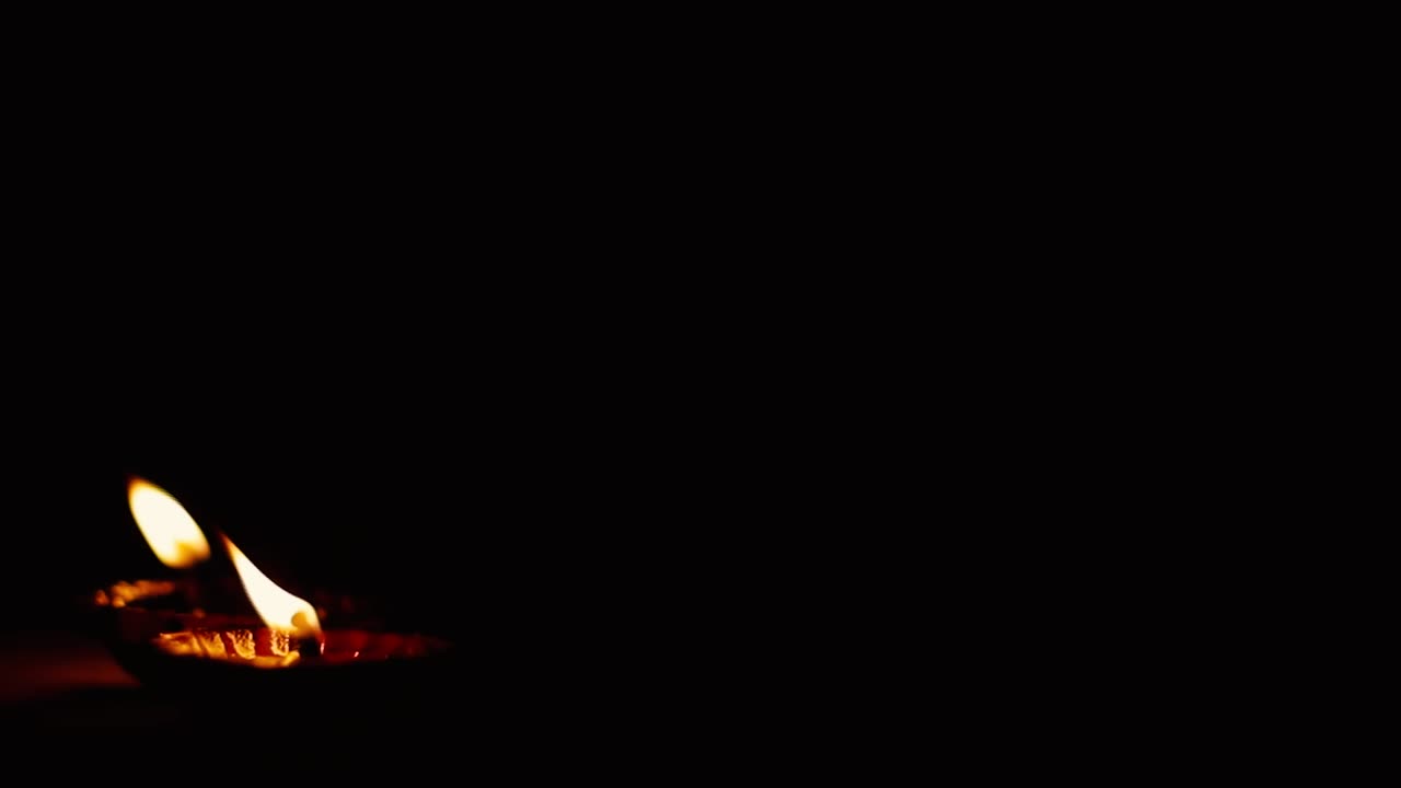 Oil lantern in the darkness, Fireworks in the night, a celebration of the festival collection