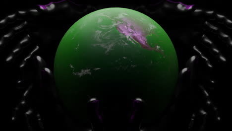 earth held in hands