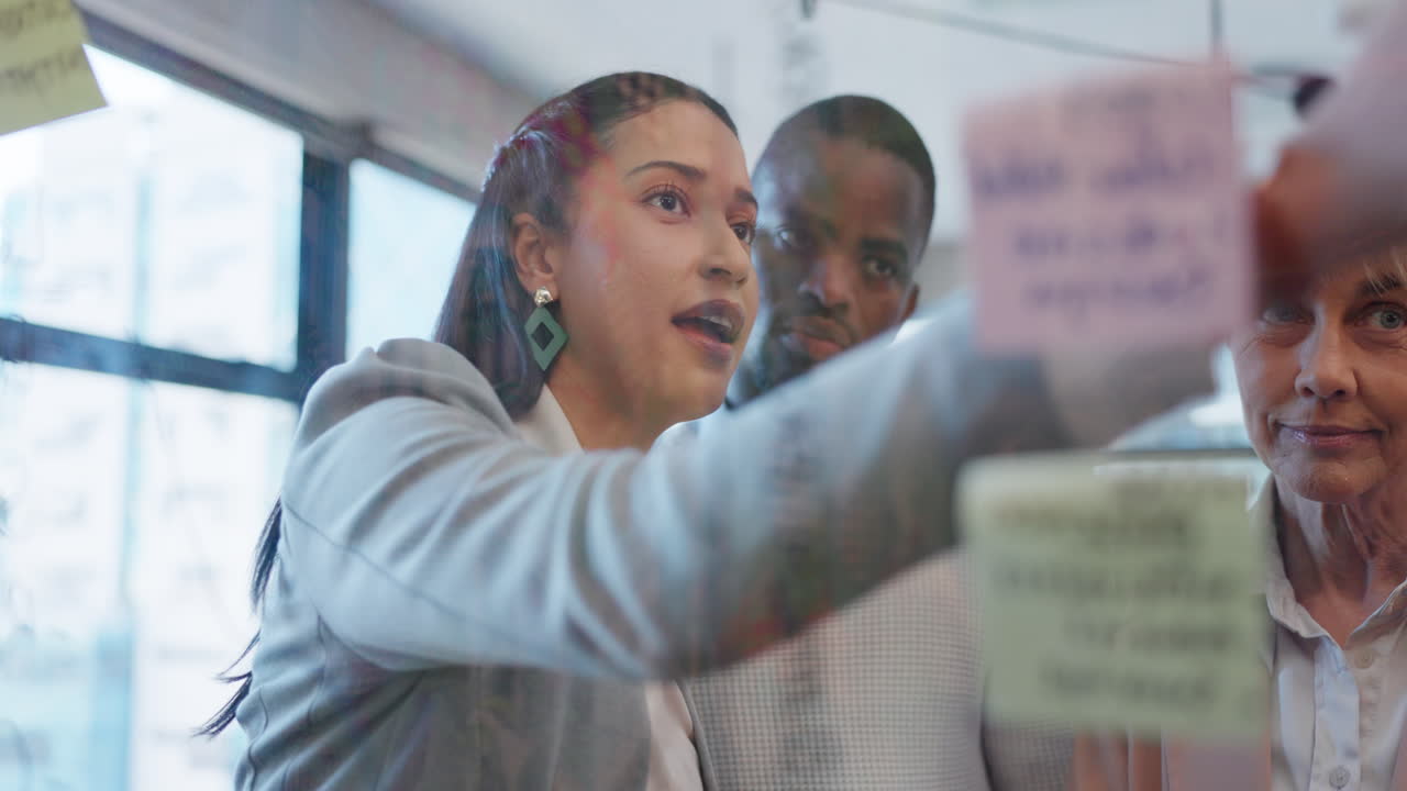 Meeting, training and glass with a business team