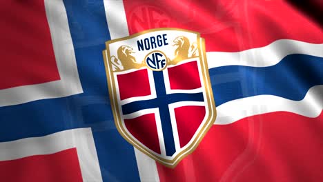 norway national football team flag with logo